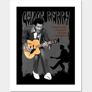 Chuck Berry cartoon Posters and Art